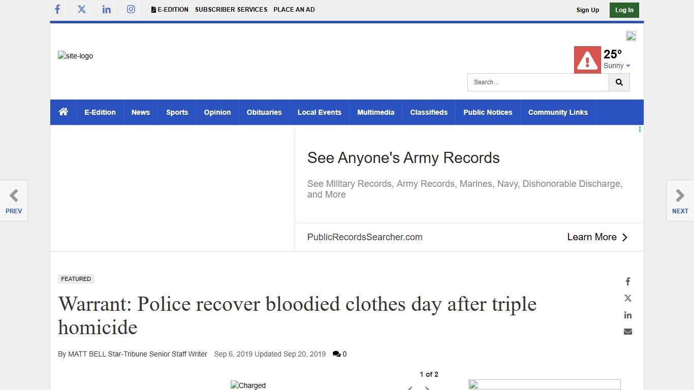 Warrant: Police recover bloodied clothes day after triple homicide News chathamstartribune.com